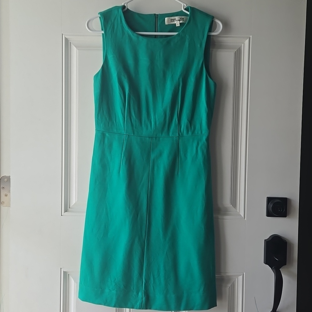 Diane Von Furstenberg Green Midi Dress